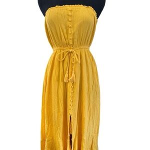 Pink Lily yellow dress